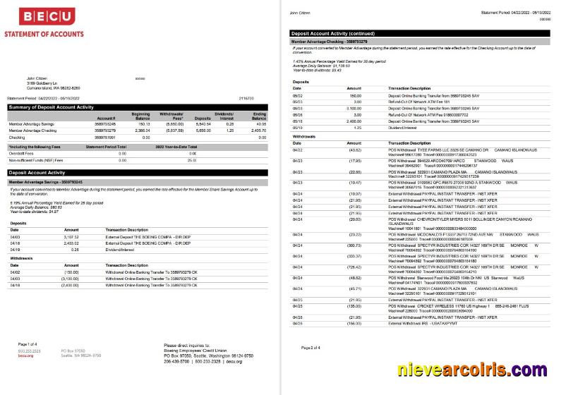 USA BECU statement 4 pages